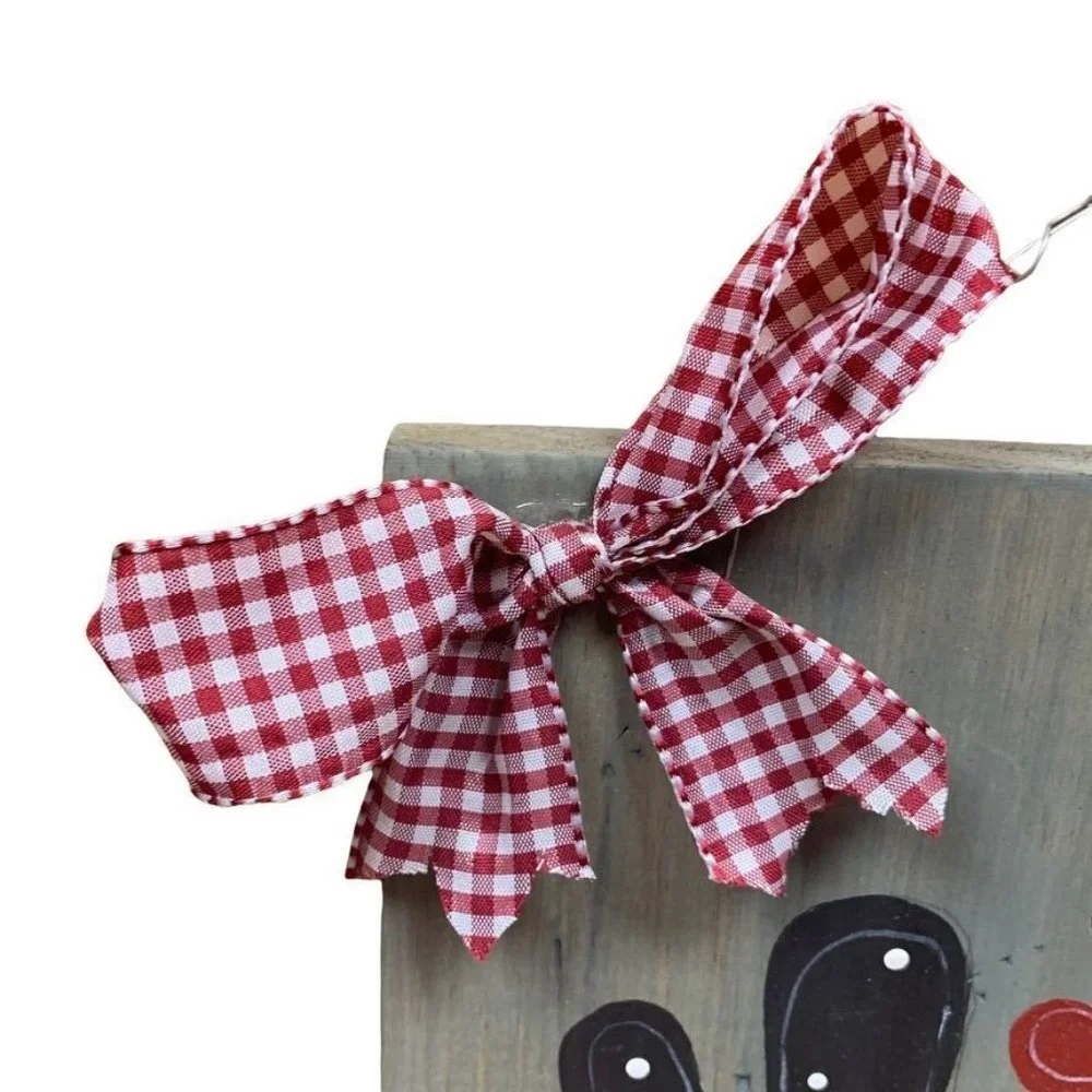 Handmade wooden chicken